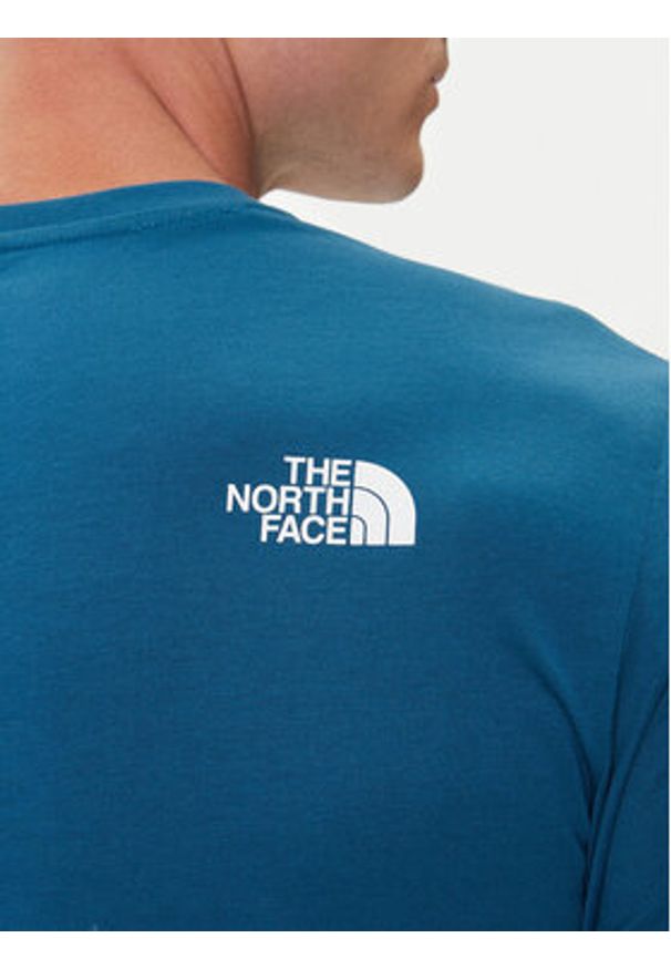 The North Face T-Shirt Easy NF0A8A6C Niebieski Regular Fit. Kolor: niebieski. Materiał: bawełna, syntetyk