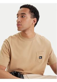 Quiksilver T-Shirt Salt Water EQYZT08205 Beżowy Comfort Fit. Kolor: beżowy. Materiał: bawełna #3