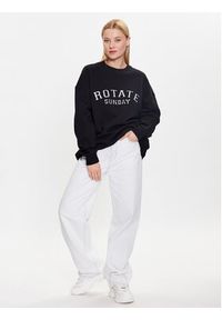 ROTATE Bluza Iris 700125100 Czarny Regular Fit. Kolor: czarny. Materiał: bawełna #3