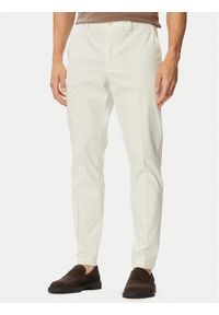 BOSS Chinosy Kaiton1 50543945 Kremowy Regular Fit. Kolor: kremowy. Materiał: bawełna #1