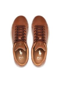 Polo Ralph Lauren Sneakersy Hrt Ct II 809845110005 Brązowy. Kolor: brązowy. Materiał: skóra #3