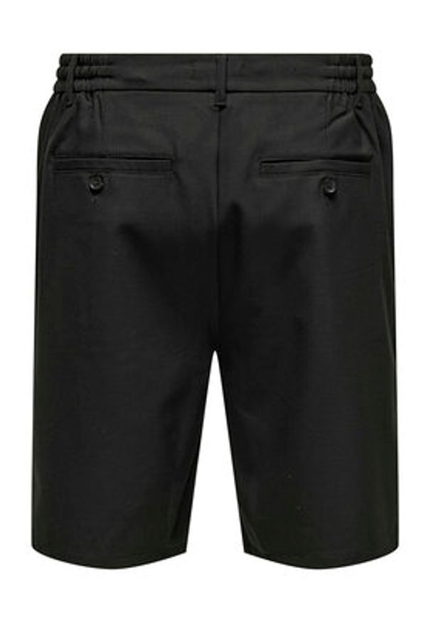 Only & Sons Szorty materiałowe Lou 22032473 Czarny Regular Fit. Kolor: czarny. Materiał: syntetyk