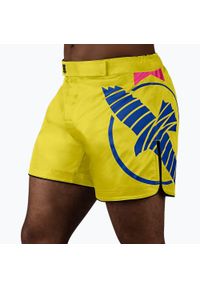 HAYABUSA - Spodenki treningowe męskie Hayabusa Icon Mid-Thigh MMA. Kolor: żółty
