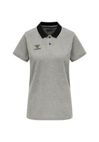 Hummel - Koszulka polo damska hml Move Polo Woman. Typ kołnierza: polo. Kolor: szary