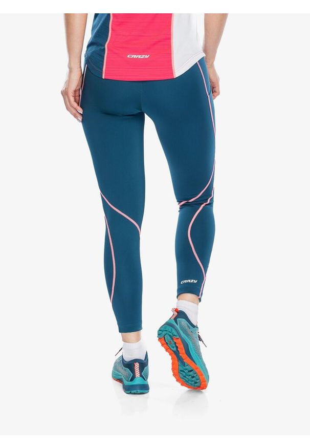 CRAZY - Getry do biegania damskie Crazy Leggings Cute Light. Kolor: zielony