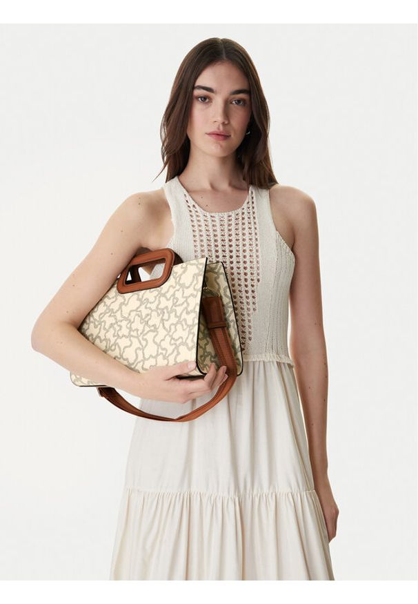 Tous - TOUS Torebka Kaos Icon 2001946301 Beżowy. Kolor: beżowy. Materiał: skórzane