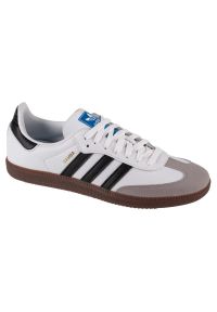 Adidas - Buty adidas Originals Samba Vegan H01877 białe. Okazja: na co dzień. Kolor: biały. Materiał: guma, materiał. Szerokość cholewki: normalna