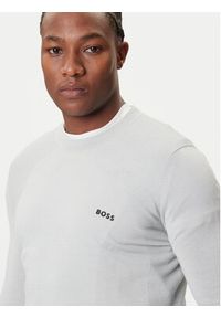 BOSS Sweter K_Momentum 50541944 Szary Regular Fit. Kolor: szary. Materiał: bawełna, syntetyk #4