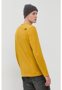The North Face - Longsleeve bawełniany. Okazja: na co dzień. Kolor: żółty. Materiał: bawełna. Długość rękawa: długi rękaw. Wzór: nadruk. Styl: casual #4