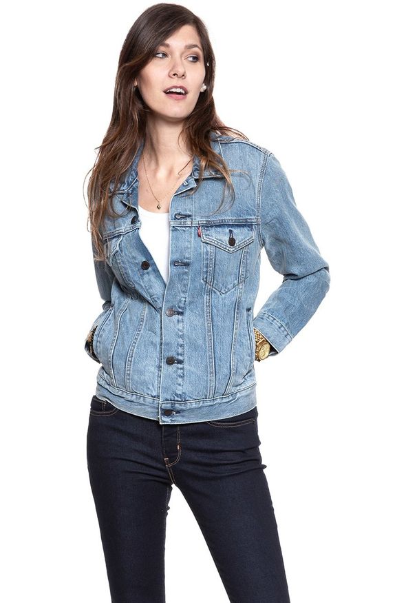 Levi's® - DAMSKA KURTKA JEANSOWA LEVI’S Trucker Jeans 723340146. Materiał: jeans