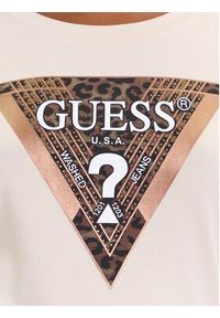 Guess Bluzka W5BI75 J1314 Beżowy Regular Fit. Kolor: beżowy. Materiał: bawełna #4