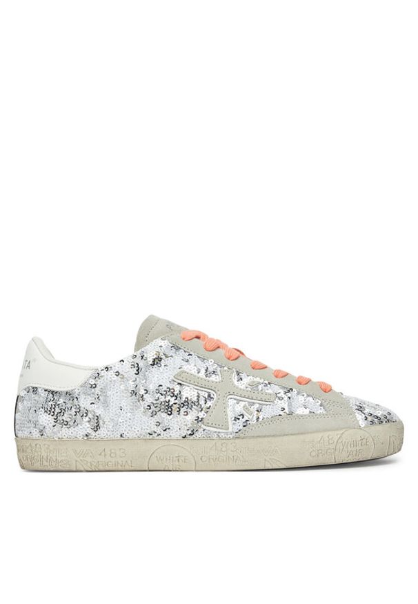 Premiata Sneakersy STEVEND VAR 7270 Srebrny. Kolor: srebrny. Materiał: skóra