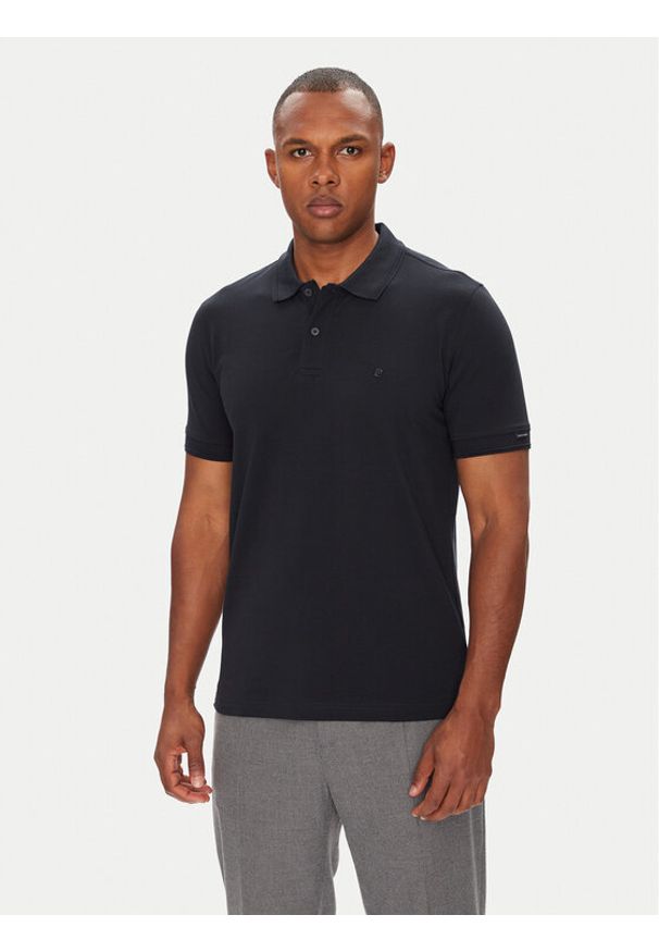 Pierre Cardin Polo C5 21344.2144 Granatowy Regular Fit. Typ kołnierza: polo. Kolor: niebieski. Materiał: bawełna