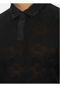 Hugo - HUGO Polo Dompoli 50535150 Czarny Relaxed Fit. Typ kołnierza: polo. Kolor: czarny. Materiał: wiskoza #4