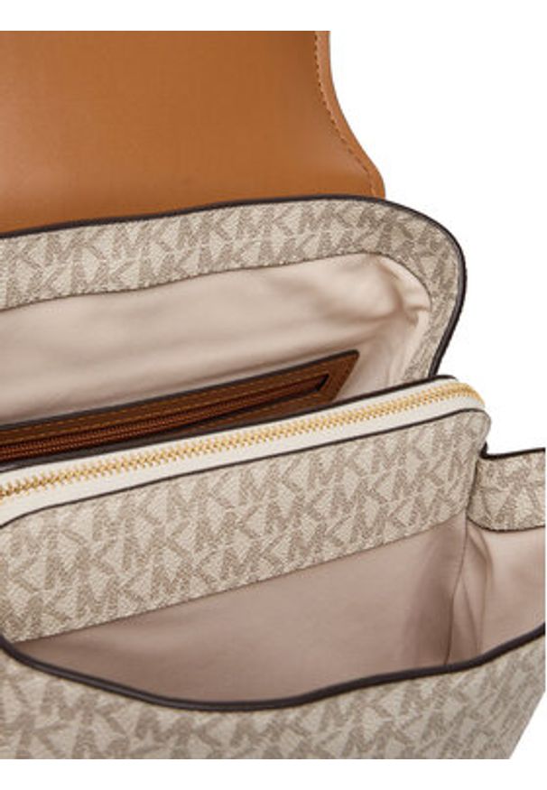 MICHAEL Michael Kors Plecak Quinn 30T5GQNB2B Beżowy. Kolor: beżowy. Materiał: skóra