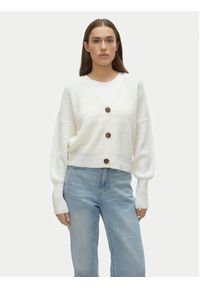 Vero Moda Kardigan Lea 10249632 Biały Regular Fit. Kolor: biały. Materiał: syntetyk