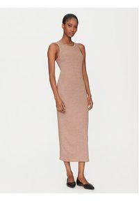 Marella Sukienka codzienna Torso 2515621011 Brązowy Regular Fit. Okazja: na co dzień. Kolor: brązowy. Materiał: wiskoza. Typ sukienki: proste. Styl: casual #5