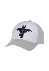 LEGO - Lego czapka bawełniana dziecięca kolor szary z aplikacją. Kolor: szary. Materiał: bawełna. Wzór: aplikacja