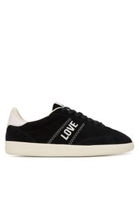 Love Moschino - LOVE MOSCHINO Sneakersy JA15272G1PIG0000 Czarny. Kolor: czarny. Materiał: skóra, zamsz #1