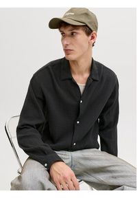 Jack & Jones Koszula Nantucket 12291804 Czarny Relaxed Fit. Kolor: czarny. Materiał: wiskoza #4
