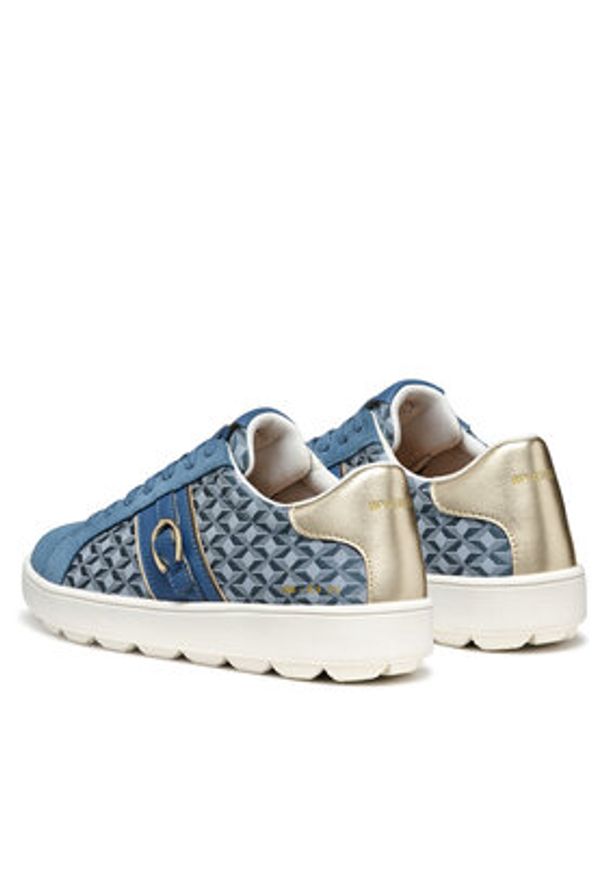 Geox Sneakersy D Spherica Ecub-1 D46WEA 0CK22 C4005 Niebieski. Kolor: niebieski. Materiał: materiał