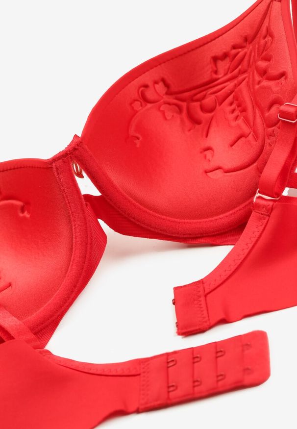 Renee - Czerwony Biustonosz Push Up z Regulowanymi Ramiączkami Dimarinsa. Kolor: czerwony. Rodzaj stanika: push-up
