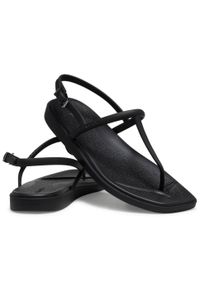 Crocs - Sandały damskie Miami Toe Loop Sandal. Kolor: czarny