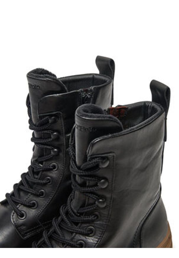 Marc O'Polo Trzewiki 409 16956301 100 Czarny. Kolor: czarny. Materiał: skóra