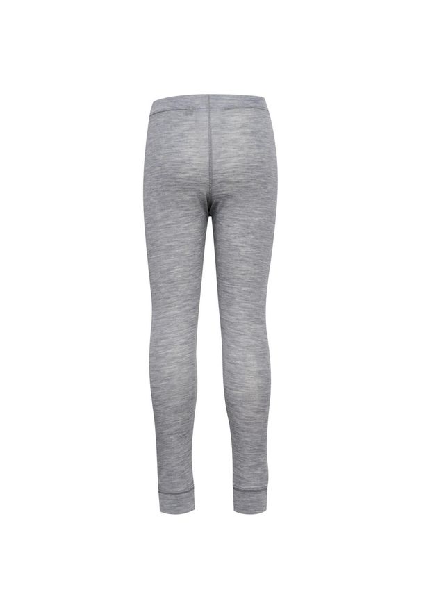 Dziecięce leginsy prążkowane wełniane Hummel. Kolor: szary. Materiał: wełna, prążkowany