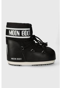 Moon Boot - Śniegowce Classic Low 140934.M.B.CLASSIC-PINK. Nosek buta: okrągły. Zapięcie: sznurówki. Kolor: czarny