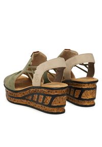 Rieker Sandały 68175-52 Zielony. Kolor: zielony. Materiał: materiał, syntetyk #6
