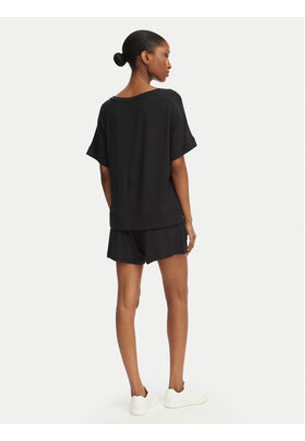 BOSS Piżama Element 50561022 Czarny Relaxed Fit. Kolor: czarny. Materiał: wiskoza