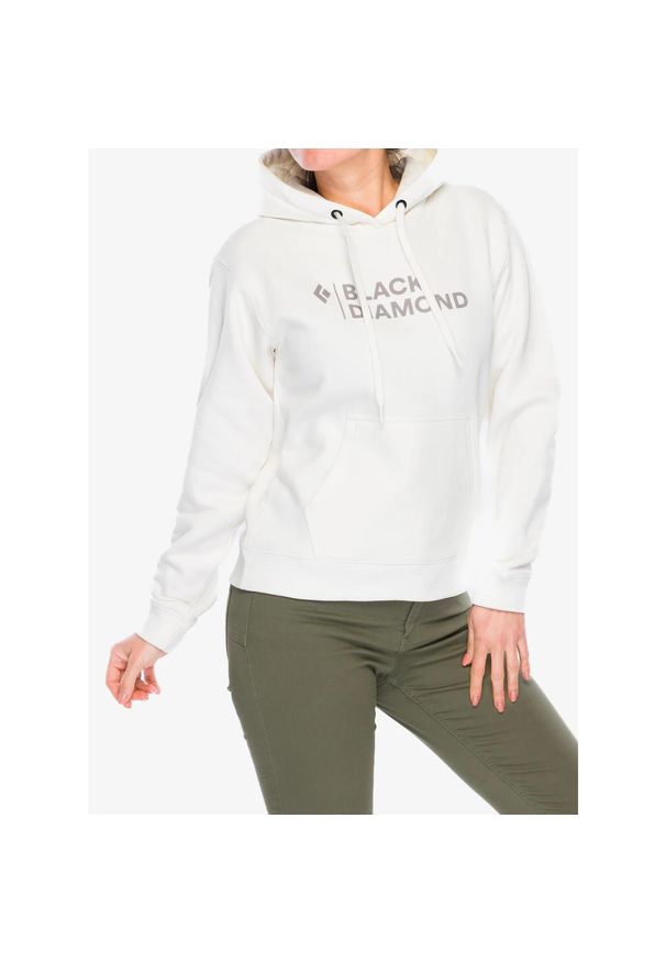 Bluza damska Black Diamond Mini Stacked Pullover Hoody. Kolor: biały. Sport: turystyka piesza