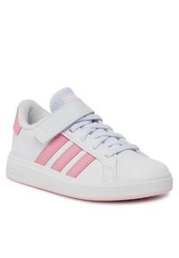 Adidas - adidas Sneakersy Grand Court 2.0 El K ID0738 Biały. Kolor: biały. Materiał: skóra