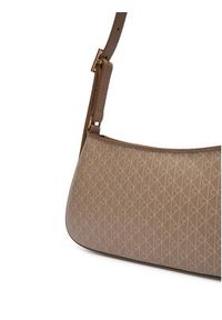 Calvin Klein Torebka Emblem Aop Small Shoulder Bag LV04F3324G Beżowy. Kolor: beżowy. Materiał: skórzane #2