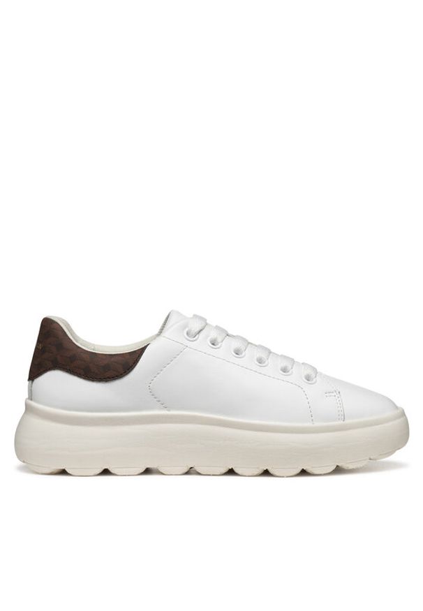 Geox Sneakersy D Spherica Ec4.1 D45TCD 08504 C1224 Biały. Kolor: biały. Materiał: skóra