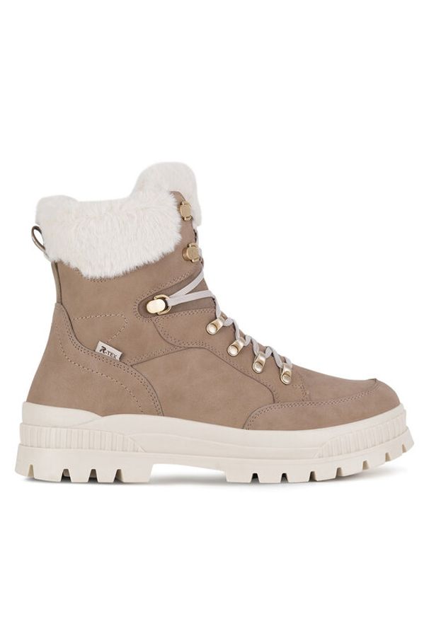 Rieker Revolution Lifestyle Botki W2174-20 Beżowy. Kolor: beżowy