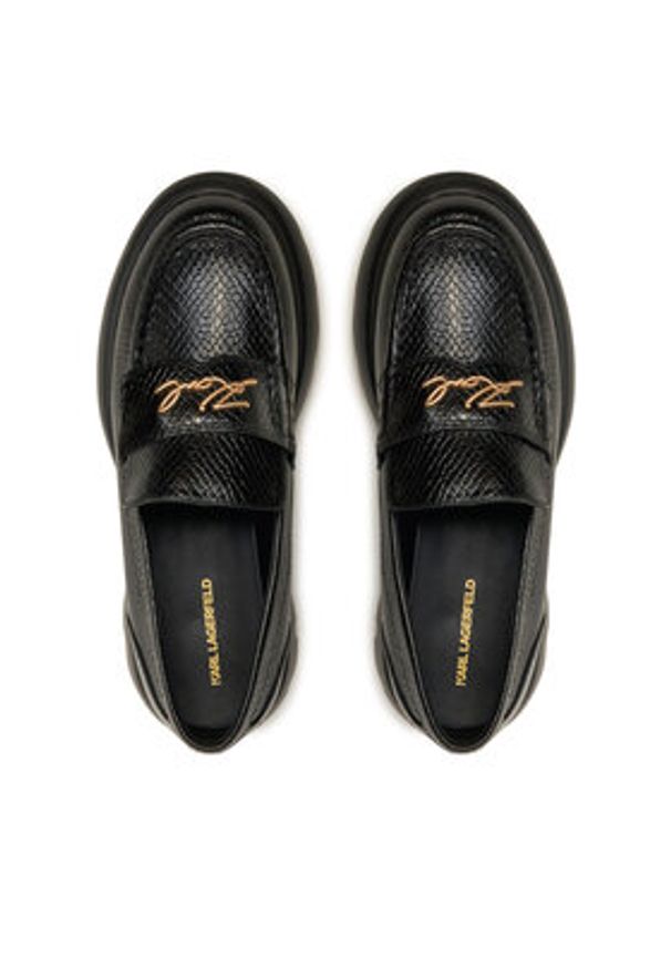 Karl Lagerfeld - KARL LAGERFELD Loafersy KL42111 Czarny. Kolor: czarny. Materiał: skóra