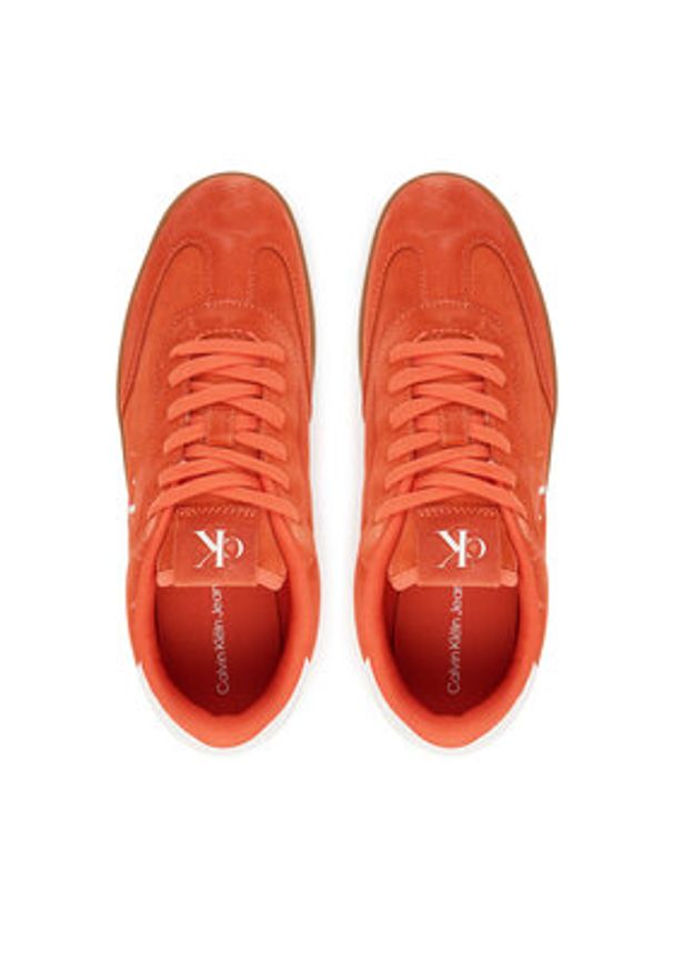 Calvin Klein Jeans Sneakersy Classic Cupsole Mg Su YM0YM01300 Beżowy. Kolor: beżowy. Materiał: skóra