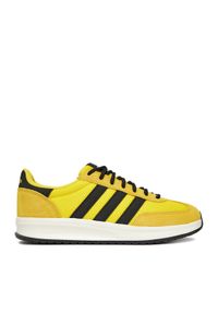Adidas - adidas Sneakersy RUN 70S 2.0 JR8628 Żółty. Kolor: żółty. Materiał: zamsz, skóra. Sport: bieganie