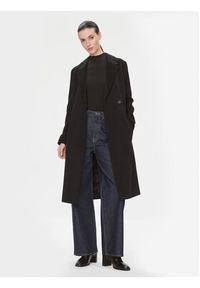Calvin Klein Płaszcz wełniany Essential K20K205937 Czarny Regular Fit. Kolor: czarny. Materiał: wełna #5