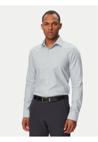 Calvin Klein Koszula LV019EU148 Niebieski Slim Fit. Kolor: niebieski. Materiał: bawełna #1