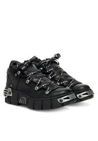 NEW ROCK Sneakersy M-WALL106NSHLACE-C2 Czarny. Kolor: czarny. Materiał: skóra #4