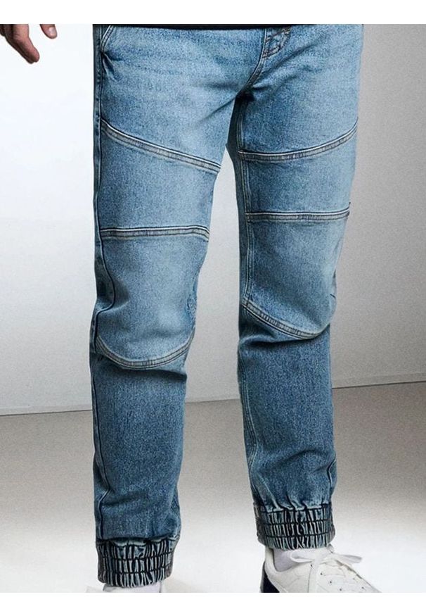 Sinsay - Spodnie jogger - niebieski. Kolor: niebieski