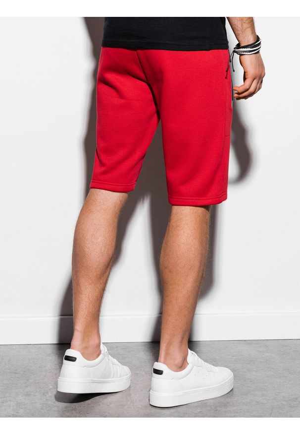 Czerwone szorty Ombre Clothing krótkie