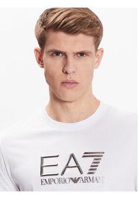 EA7 Emporio Armani T-Shirt 3RPT71 PJM9Z 1100 Biały Regular Fit. Kolor: biały. Materiał: bawełna