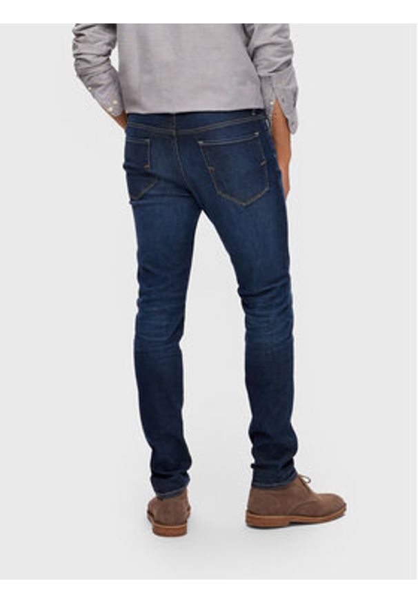 Selected Homme Jeansy Leon 16088264 Granatowy Slim Fit. Kolor: niebieski
