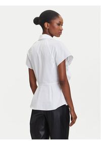 Karl Lagerfeld - KARL LAGERFELD Koszula A3W11035 Biały Regular Fit. Typ kołnierza: dekolt w karo. Kolor: biały. Materiał: bawełna #3