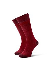 TOMMY HILFIGER - Tommy Hilfiger Skarpety długie 701230606 Czerwony. Kolor: czerwony. Materiał: materiał, bawełna