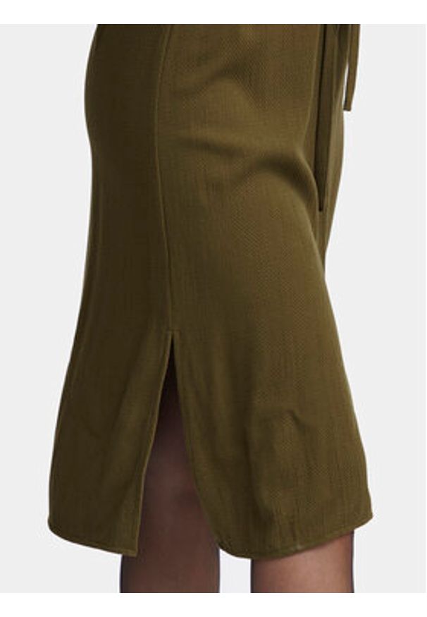 Fransa Sukienka koszulowa 20613327 Zielony Regular Fit. Kolor: zielony. Materiał: wiskoza. Typ sukienki: koszulowe